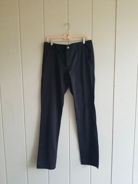 Betabrand 30 x 34 Weekender Black Pants Athleisure Casual Stretch Mens